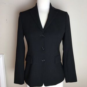 JCREW Black 3-Button 100% Wool Blazer Jacket